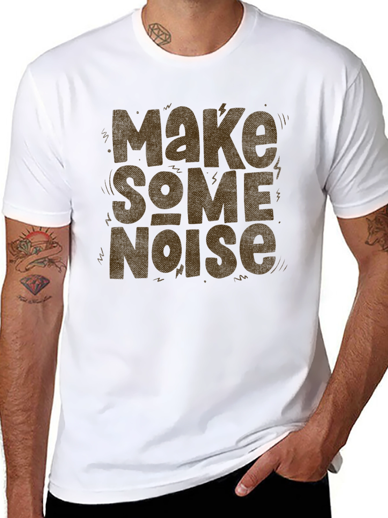Make Some Noise Graphic Tee - Bold Statement Shirt