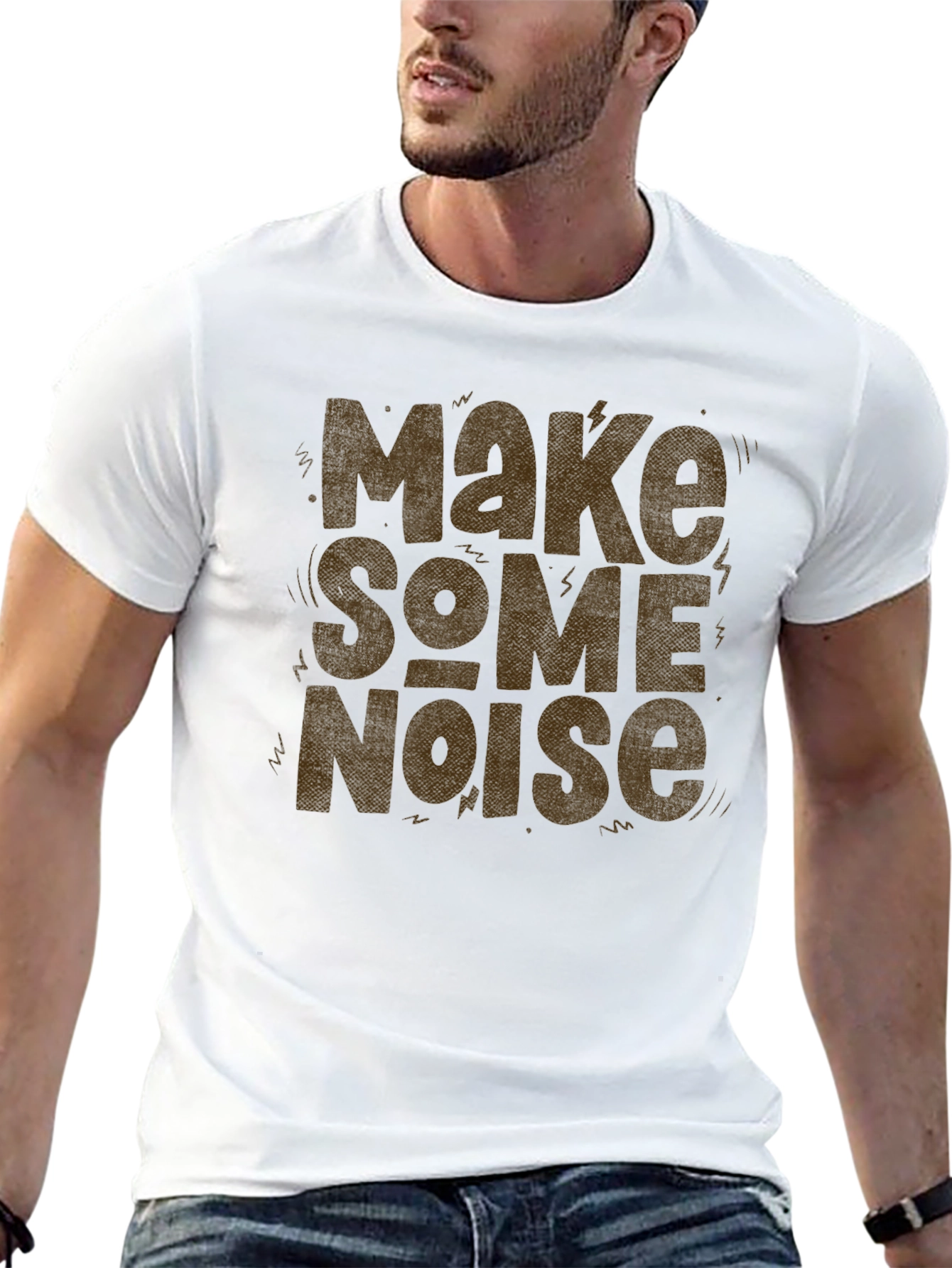 Make Some Noise Graphic Tee - Bold Statement Shirt