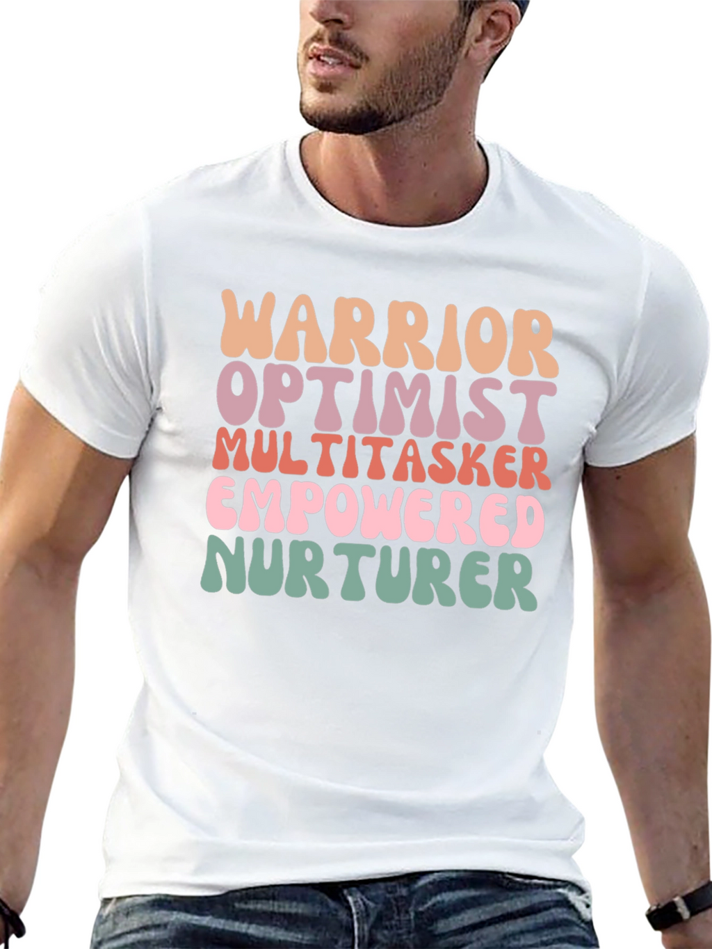 Empowered Woman Tee - Warrior Optimist Nurturer