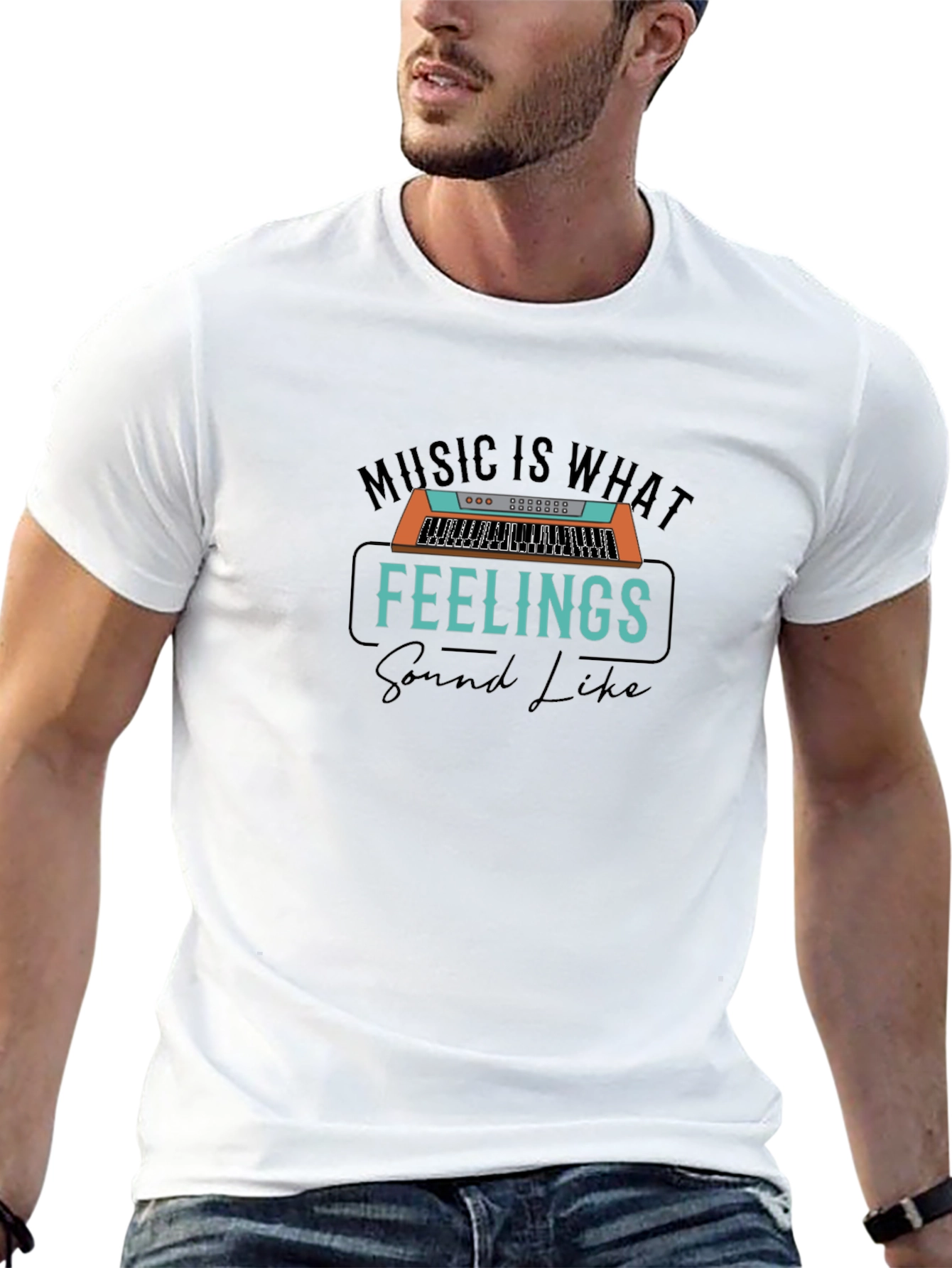 Music is What Feelings Sound Like T-Shirt