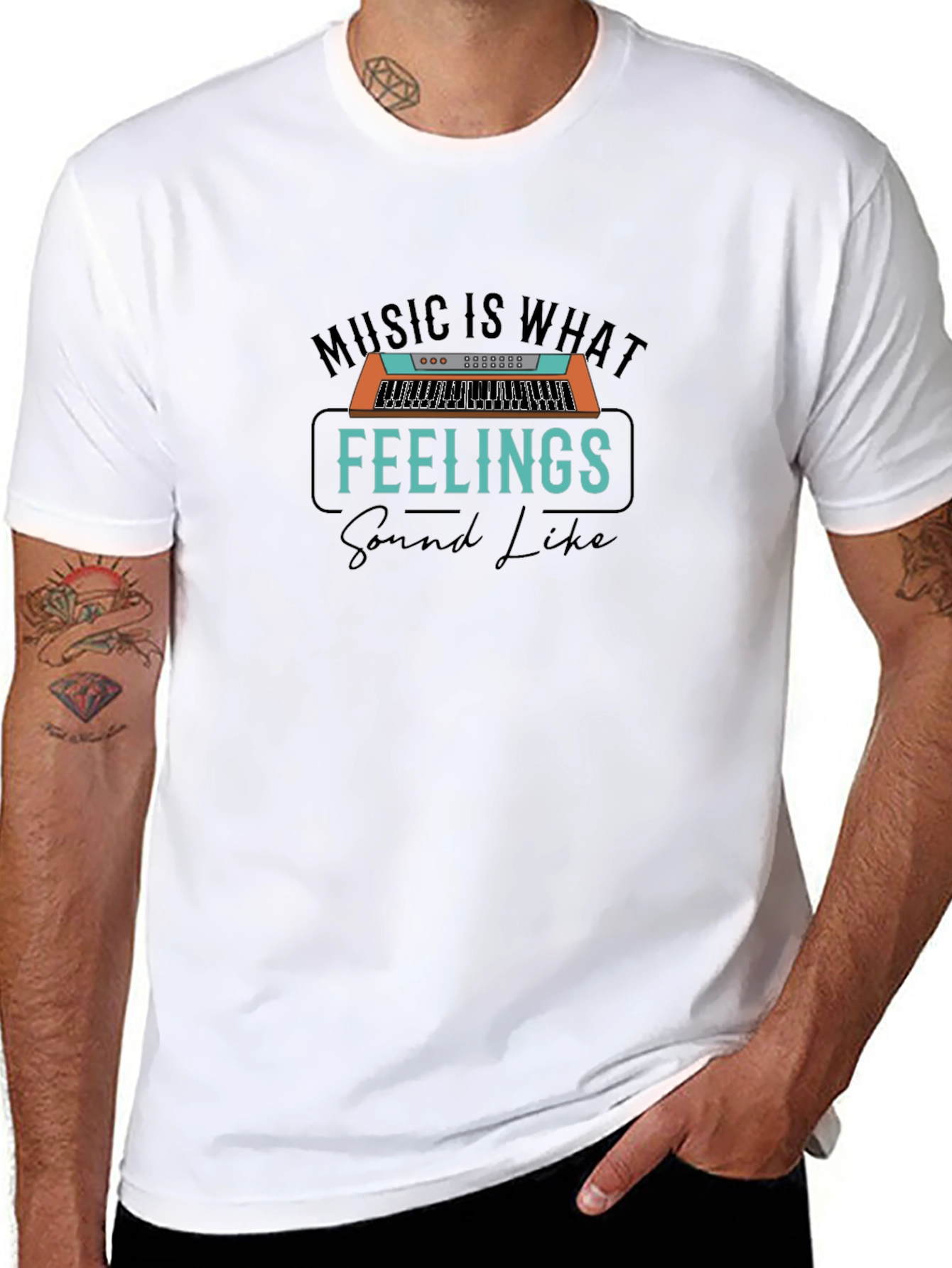 Music is What Feelings Sound Like T-Shirt