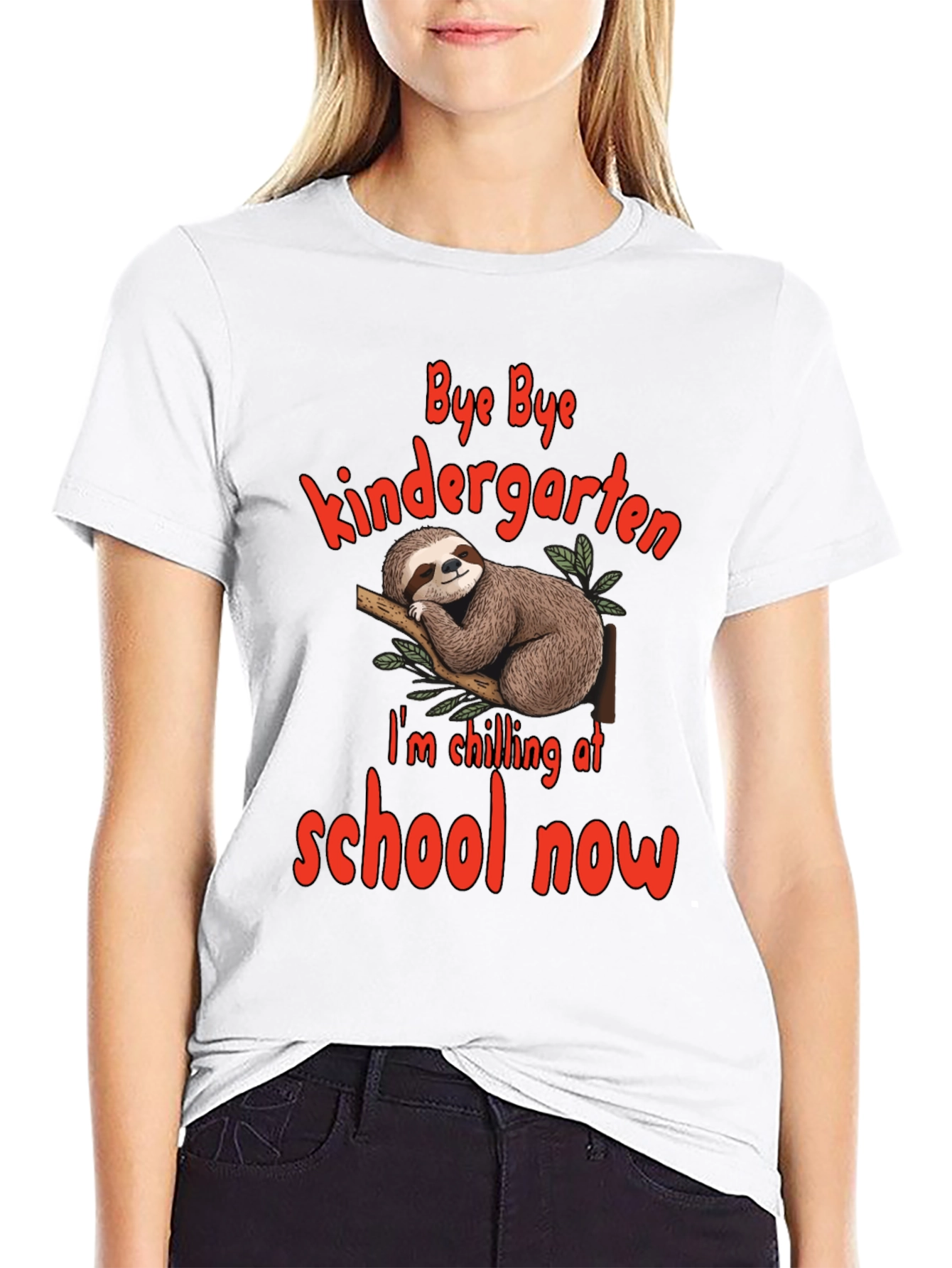 Bye Bye Kindergarten Sloth T-Shirt
