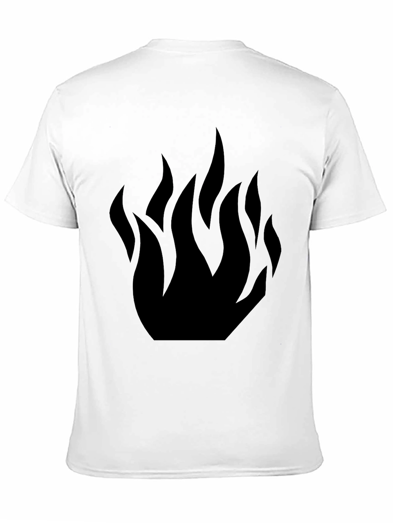 Black Flame Graphic Tee - Stylish Casual Wear