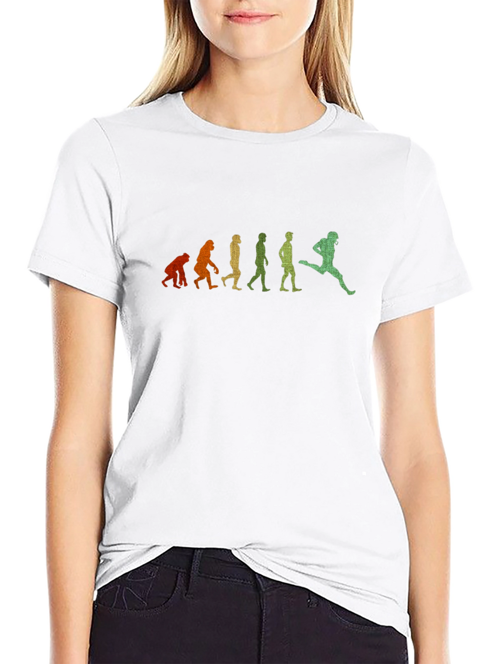Evolution of Football T-Shirt - Black