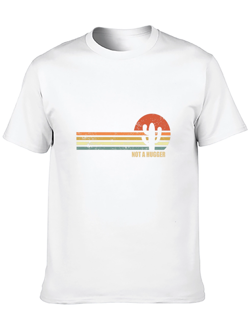 Not A Hugger Cactus Graphic T-Shirt