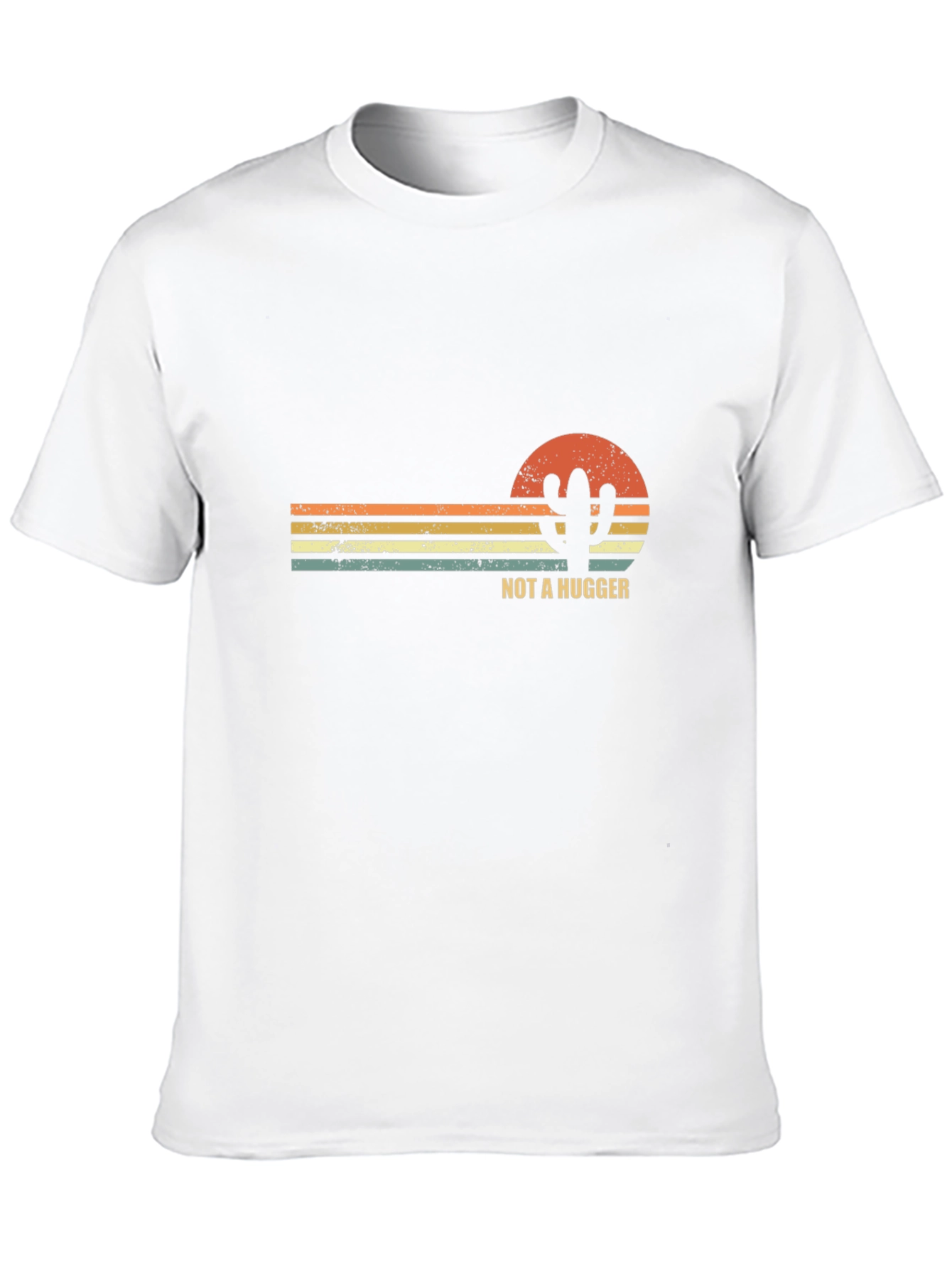 Not A Hugger Cactus Graphic T-Shirt