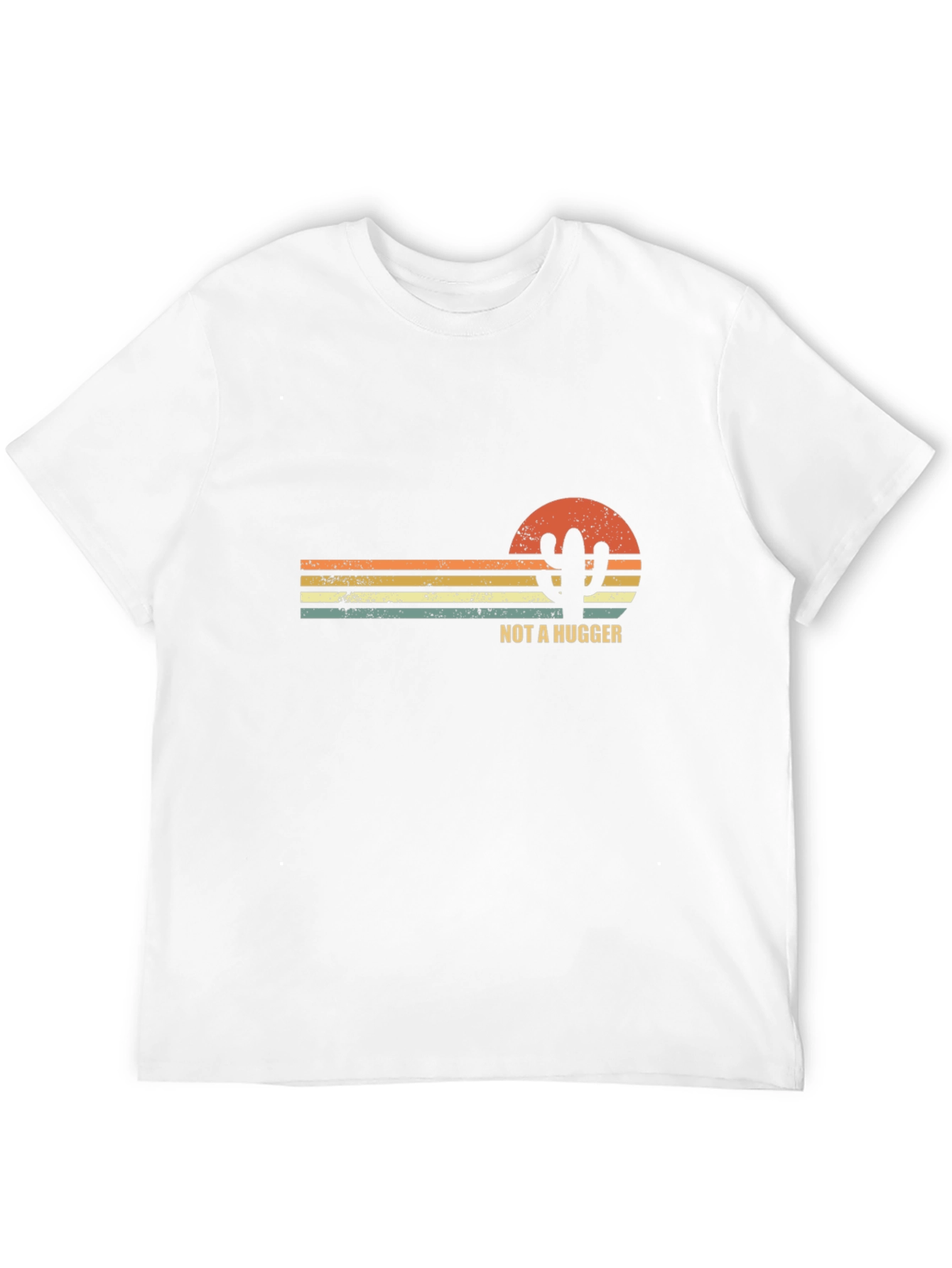 Not A Hugger Cactus Graphic T-Shirt