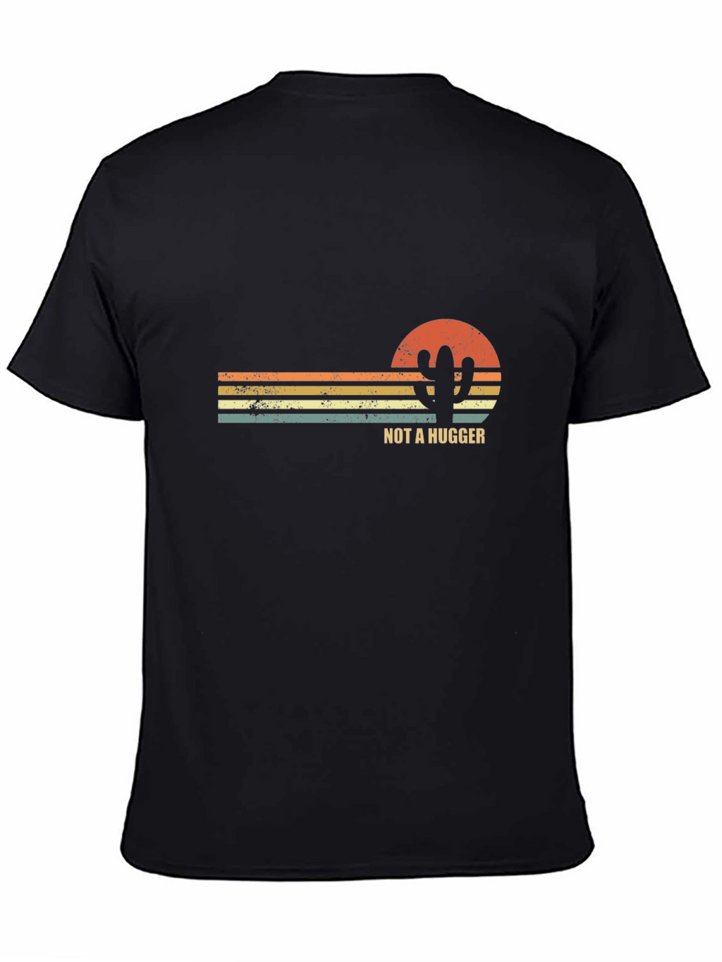 Not A Hugger Cactus Graphic T-Shirt