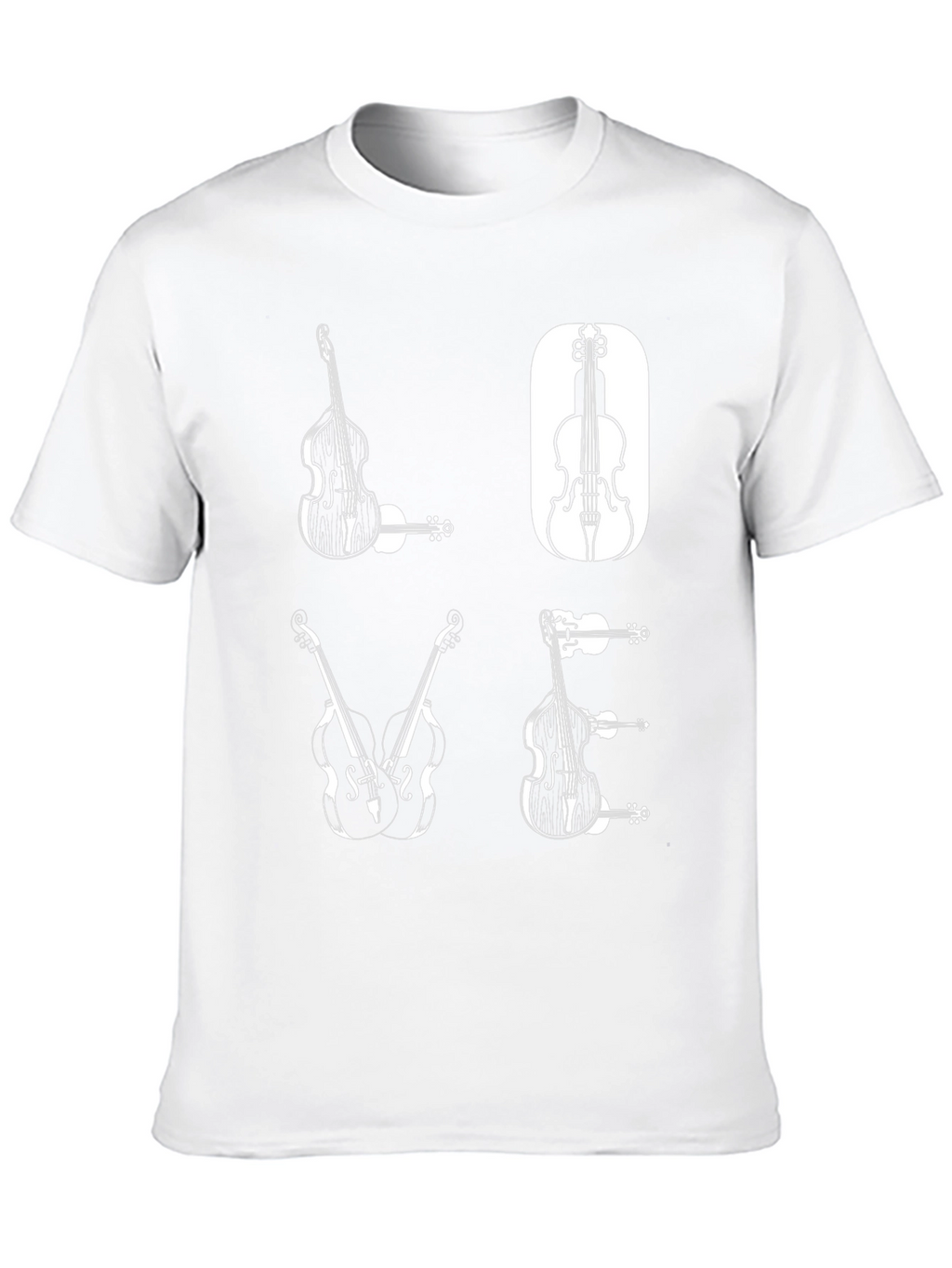 Musical Bass Graphic Tee - Black