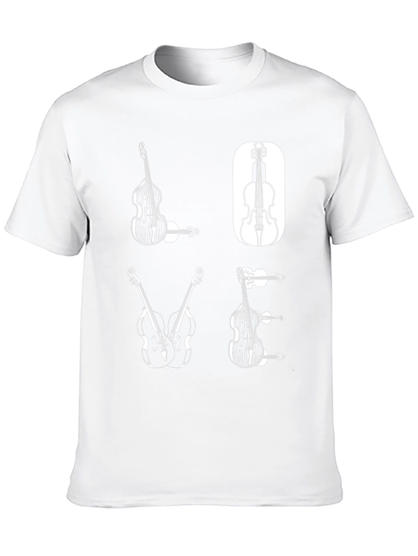 Musical Bass Graphic Tee - Black