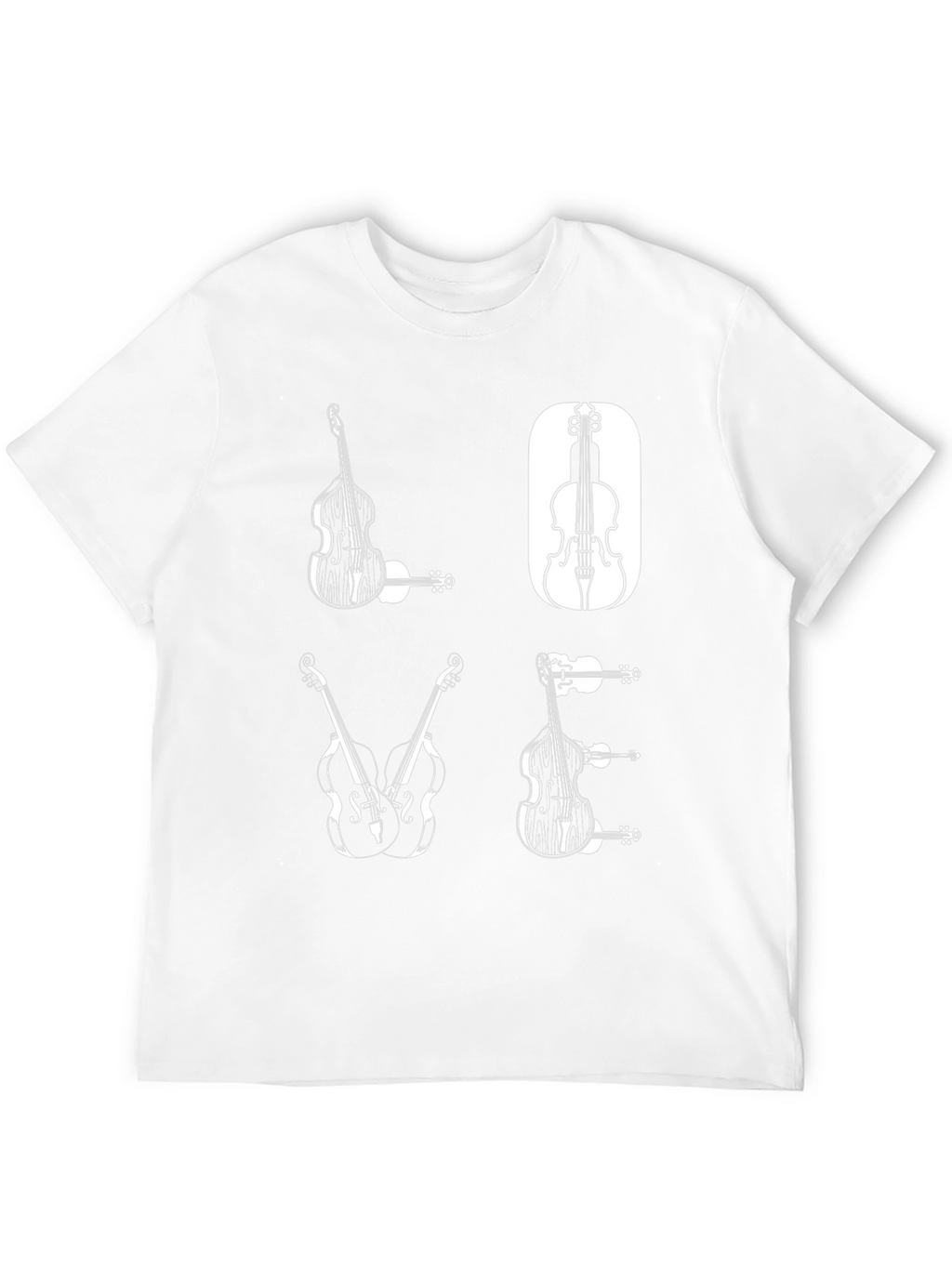 Musical Bass Graphic Tee - Black