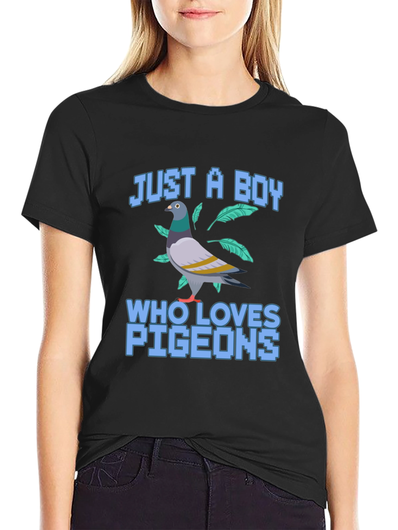 Boy Who Loves Pigeons Graphic Tee
