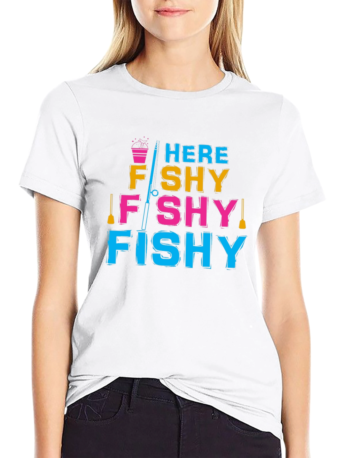 Here Fishy Fishy T-Shirt - Fishing Lover Tee