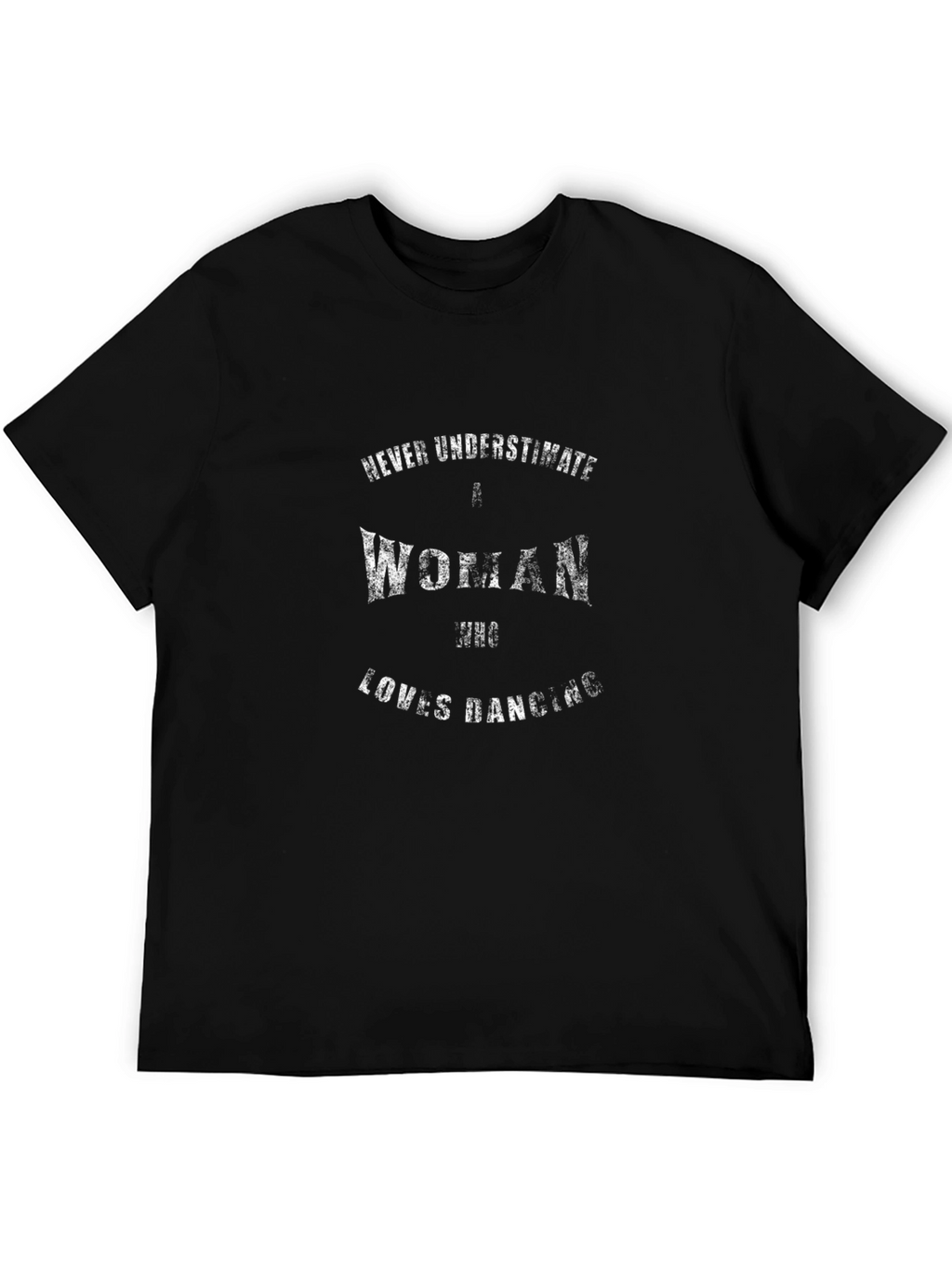 Dancing Woman Graphic Tee - Black