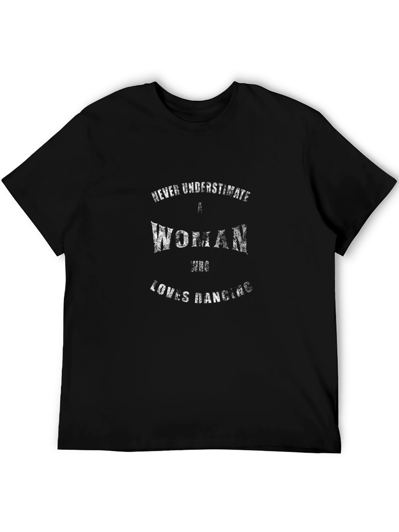 Dancing Woman Graphic Tee - Black