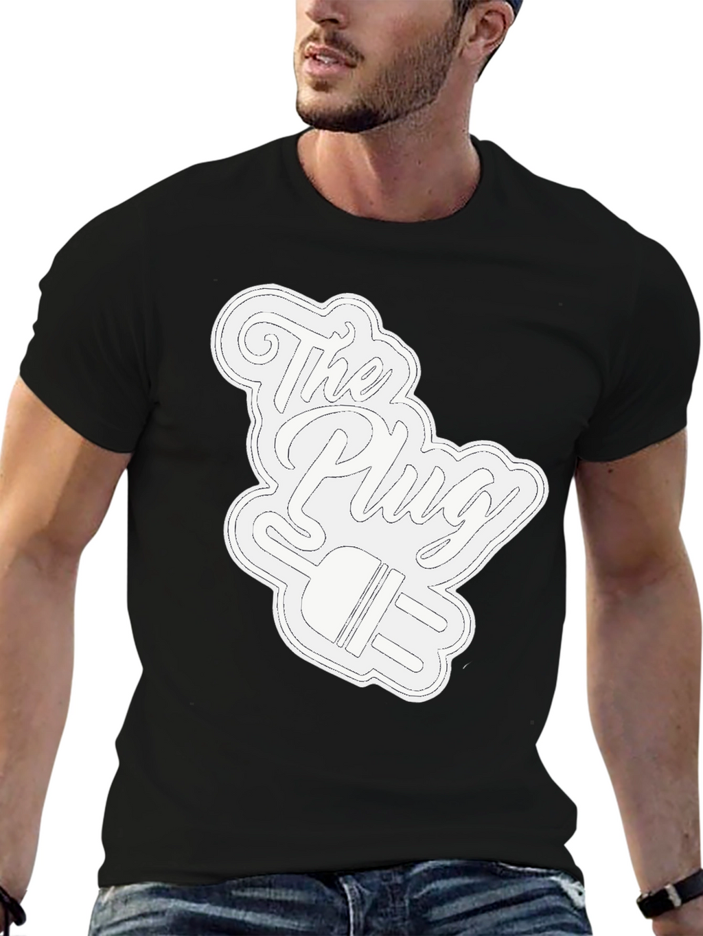 The Plug Graphic T-Shirt - Black