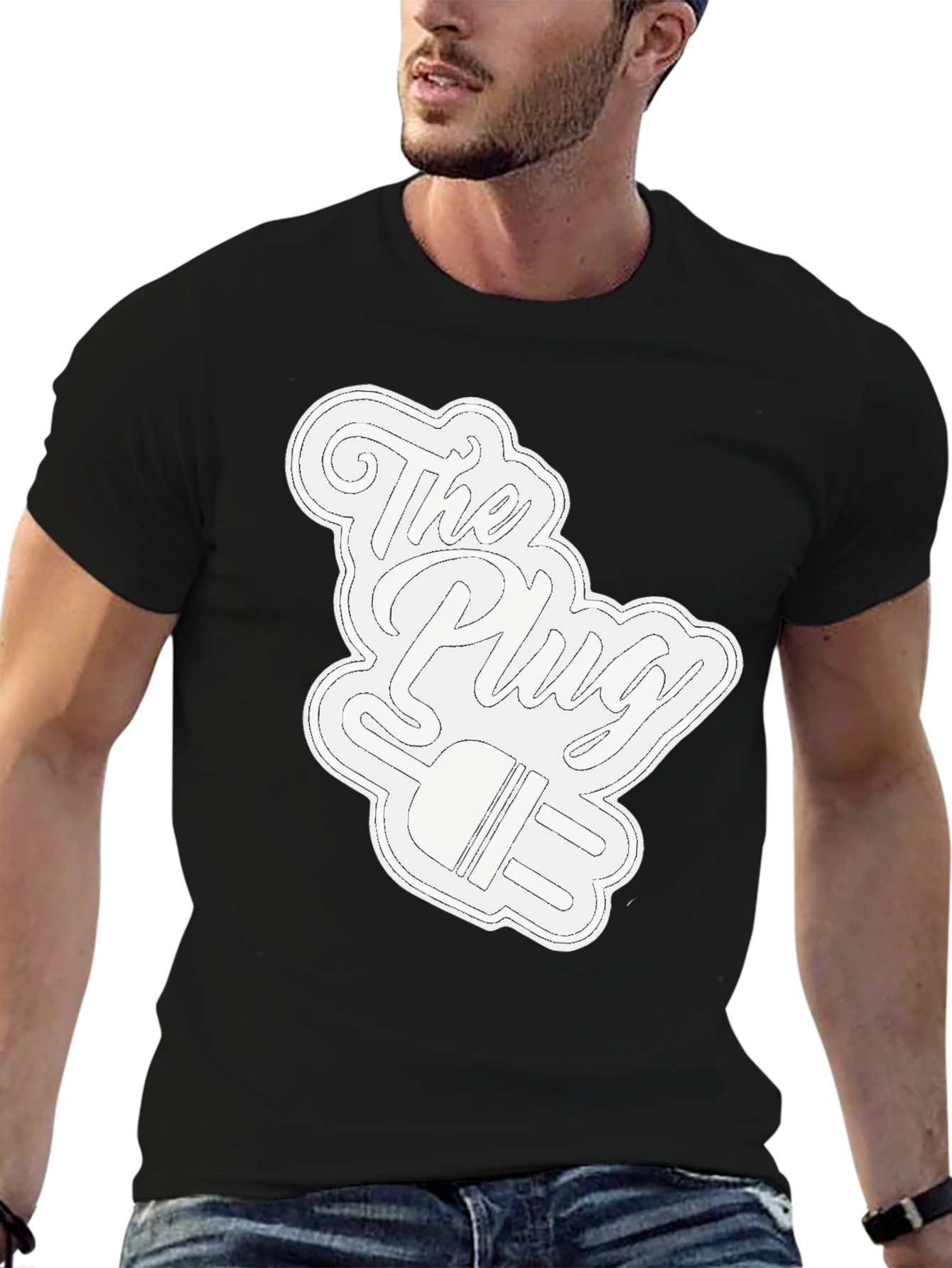 The Plug Graphic T-Shirt - Black