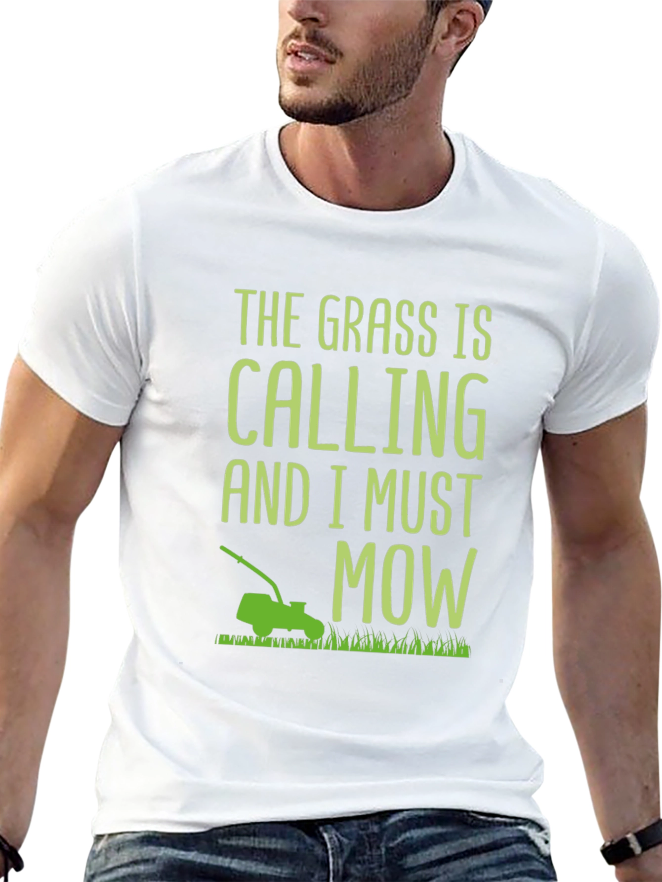 The Grass Is Calling T-Shirt - Mowing Humor