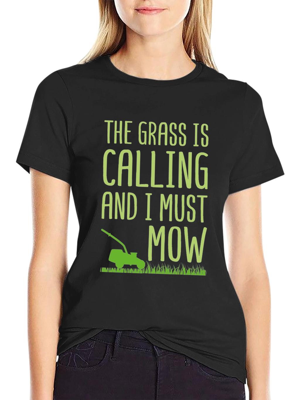The Grass Is Calling T-Shirt - Mowing Humor