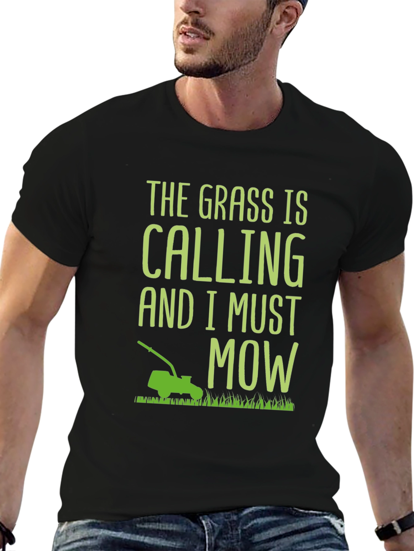 The Grass Is Calling T-Shirt - Mowing Humor