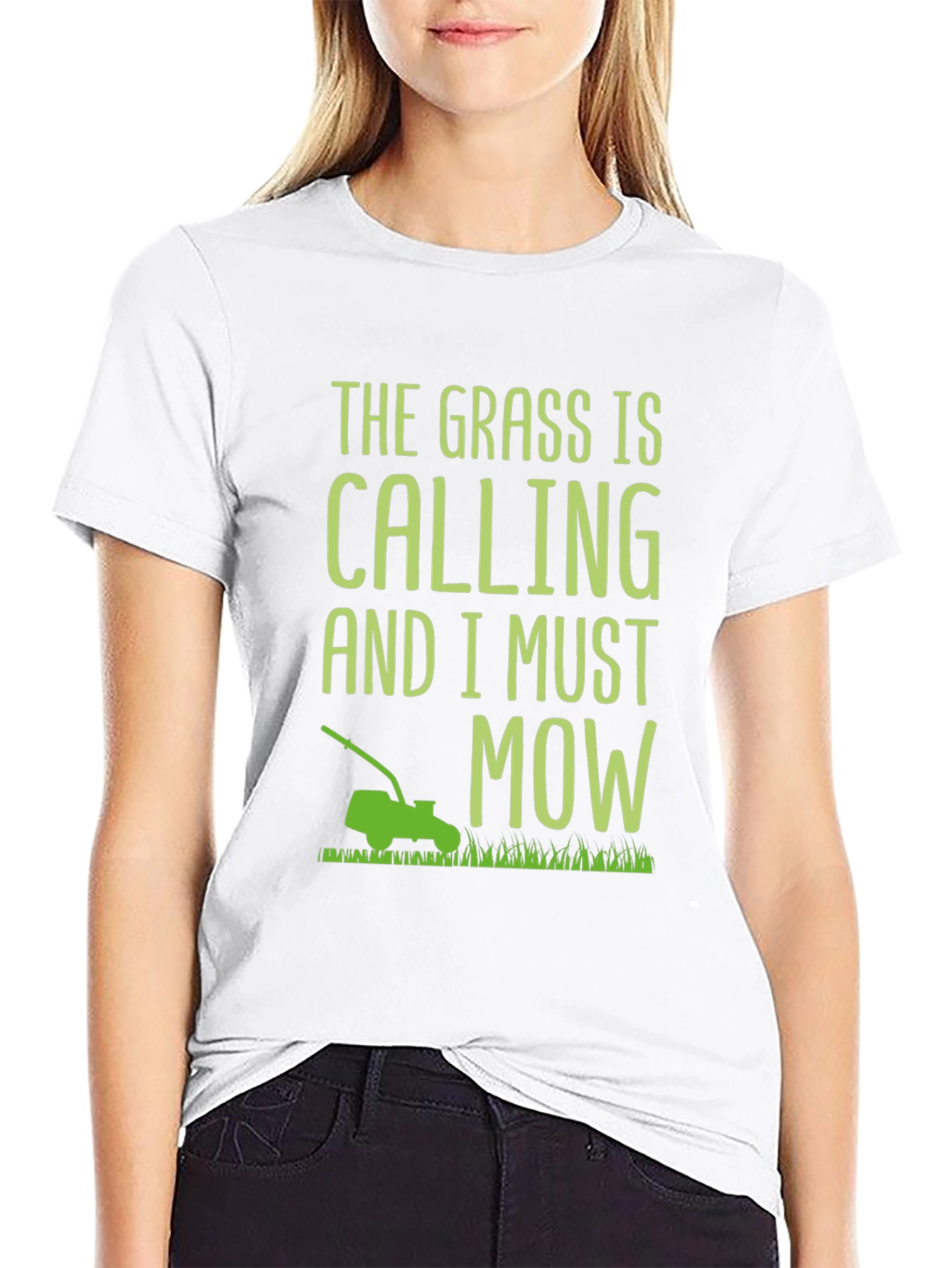 The Grass Is Calling T-Shirt - Mowing Humor