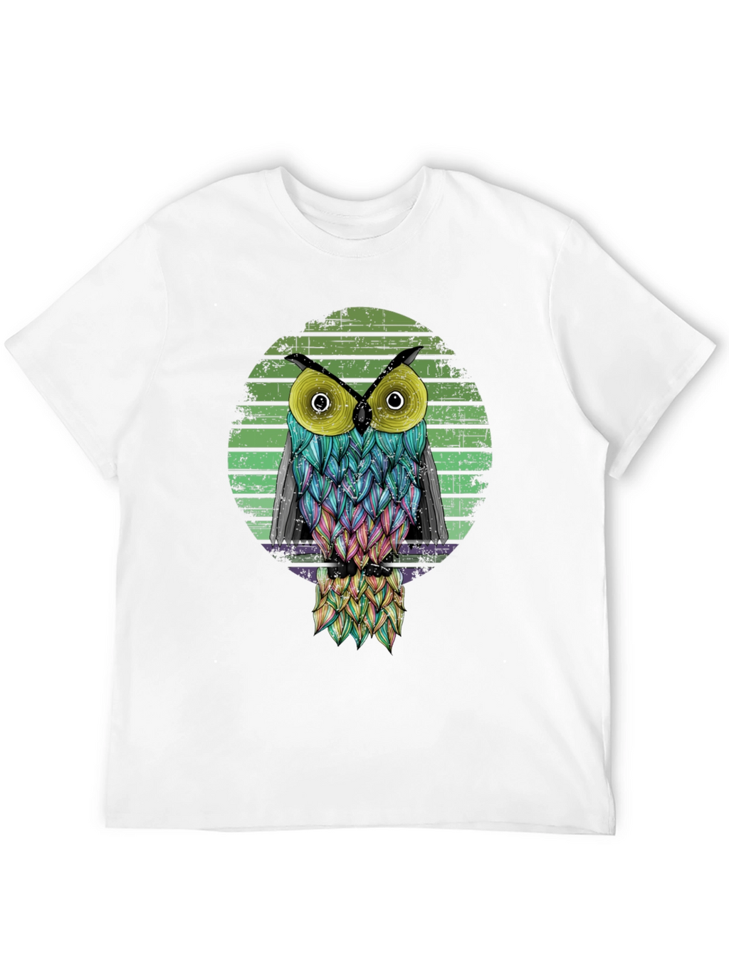 Cool Owl Graphic Black T-Shirt
