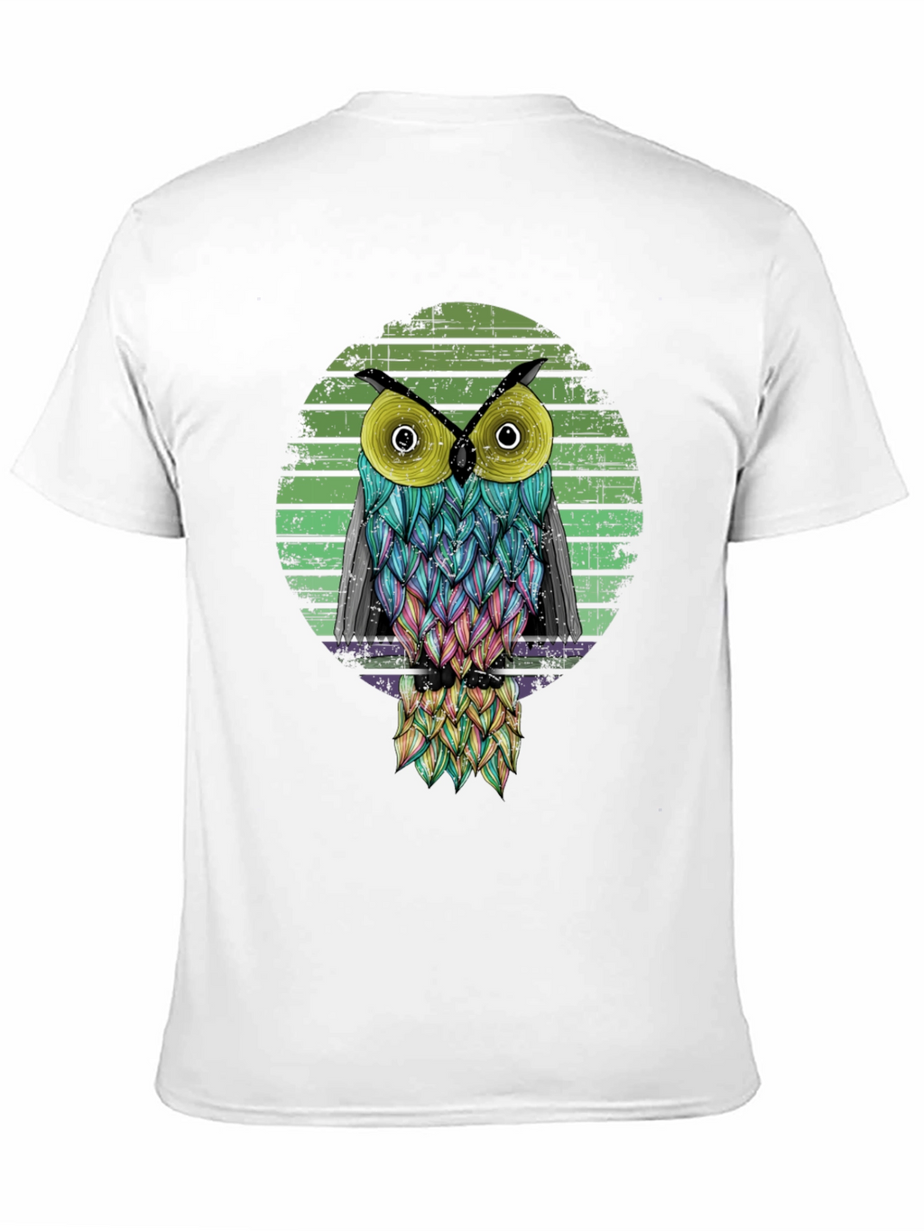 Cool Owl Graphic Black T-Shirt
