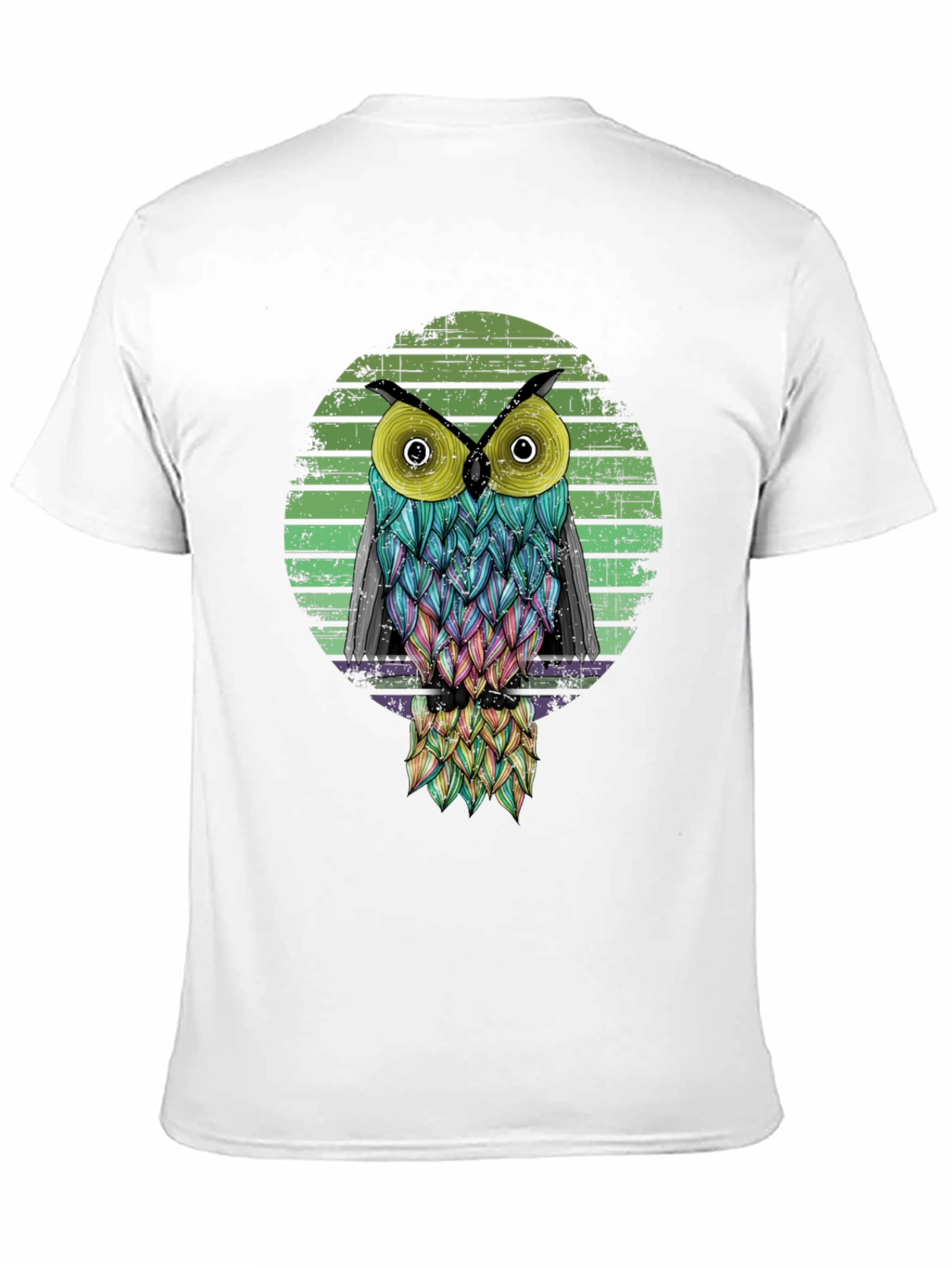 Cool Owl Graphic Black T-Shirt