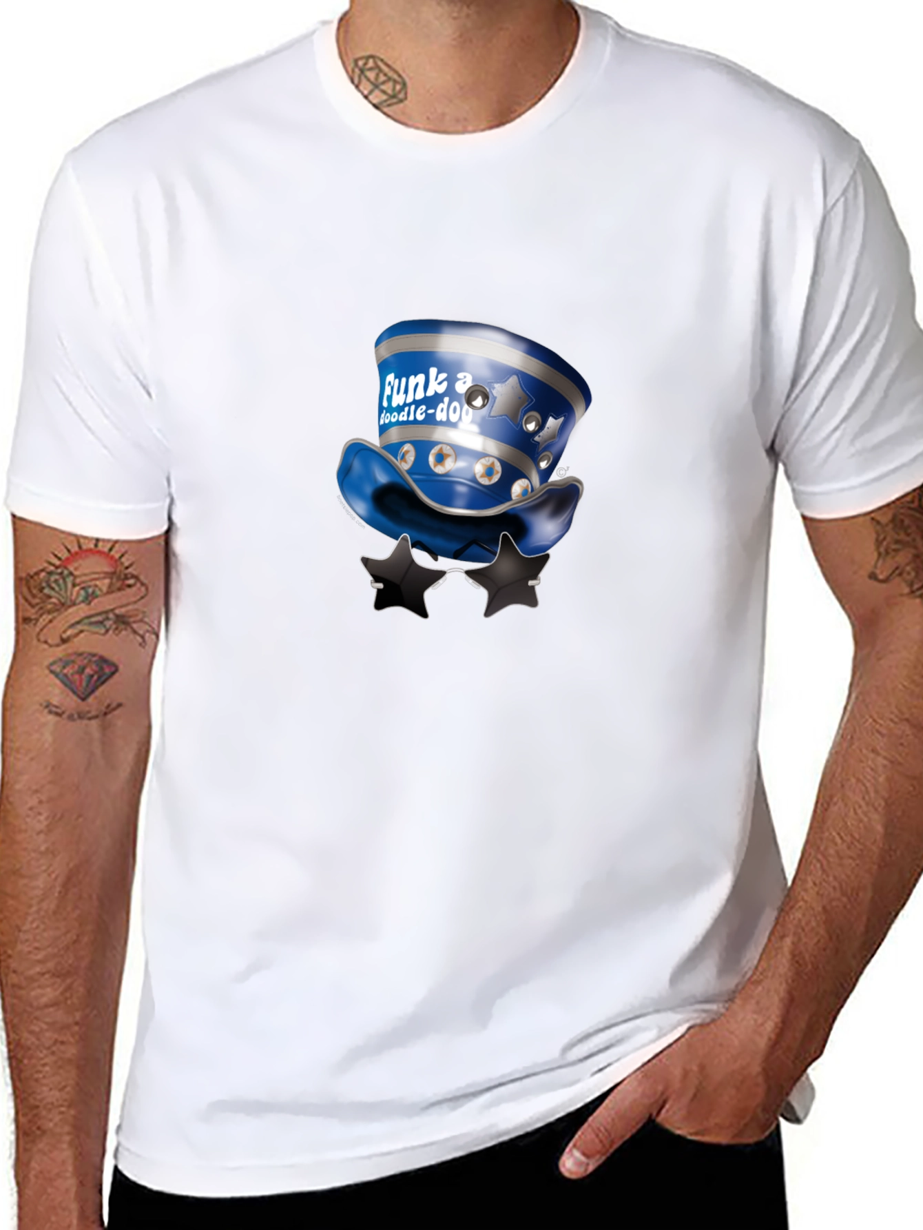 Funky Doodle-Doo T-Shirt - Stylish Graphic Tee