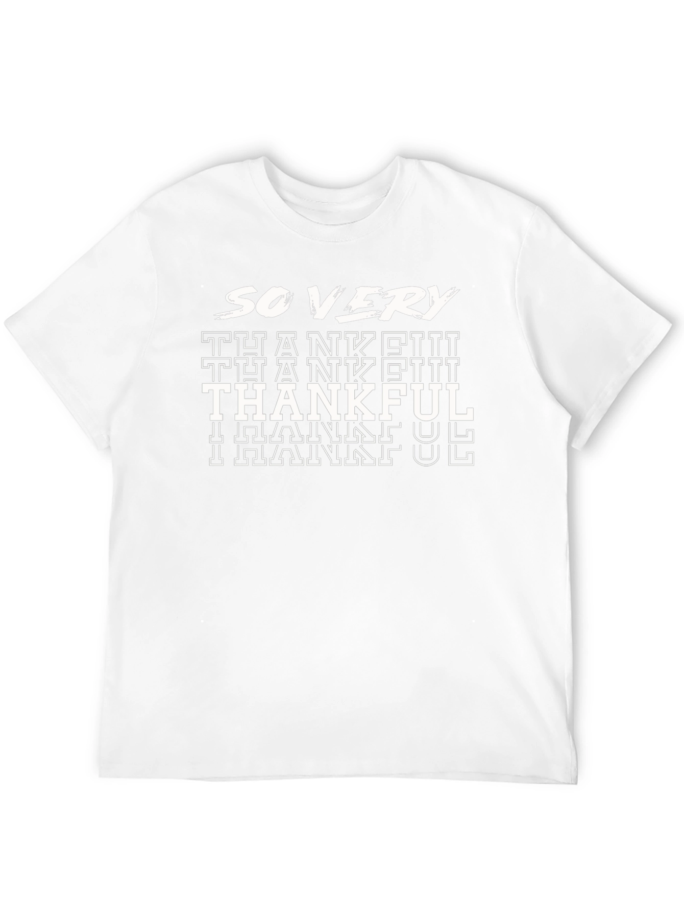 So Very Thankful Graphic Tee - Black Cotton