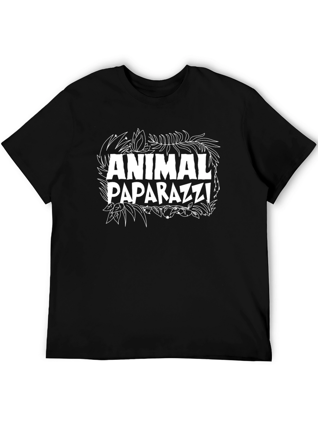 Animal Paparazzi Graphic Tee - Black Cotton T-Shirt