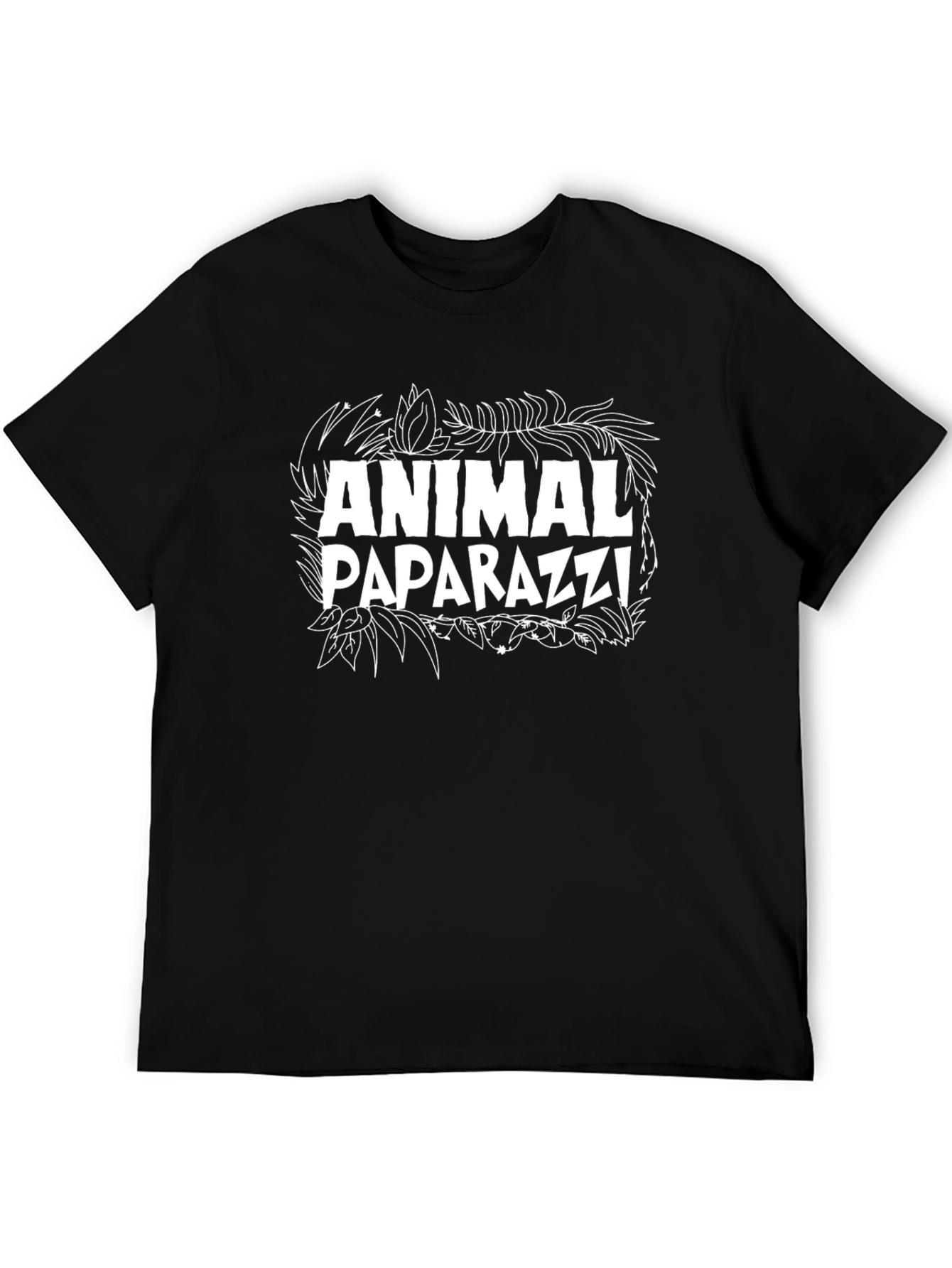 Animal Paparazzi Graphic Tee - Black Cotton T-Shirt