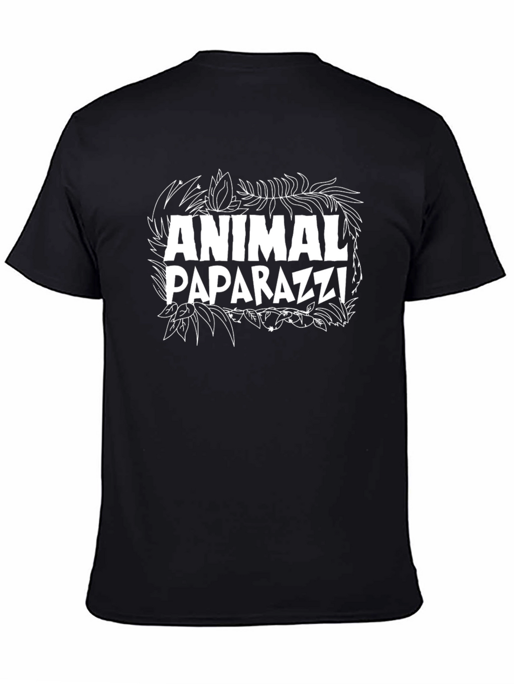 Animal Paparazzi Graphic Tee - Black Cotton T-Shirt