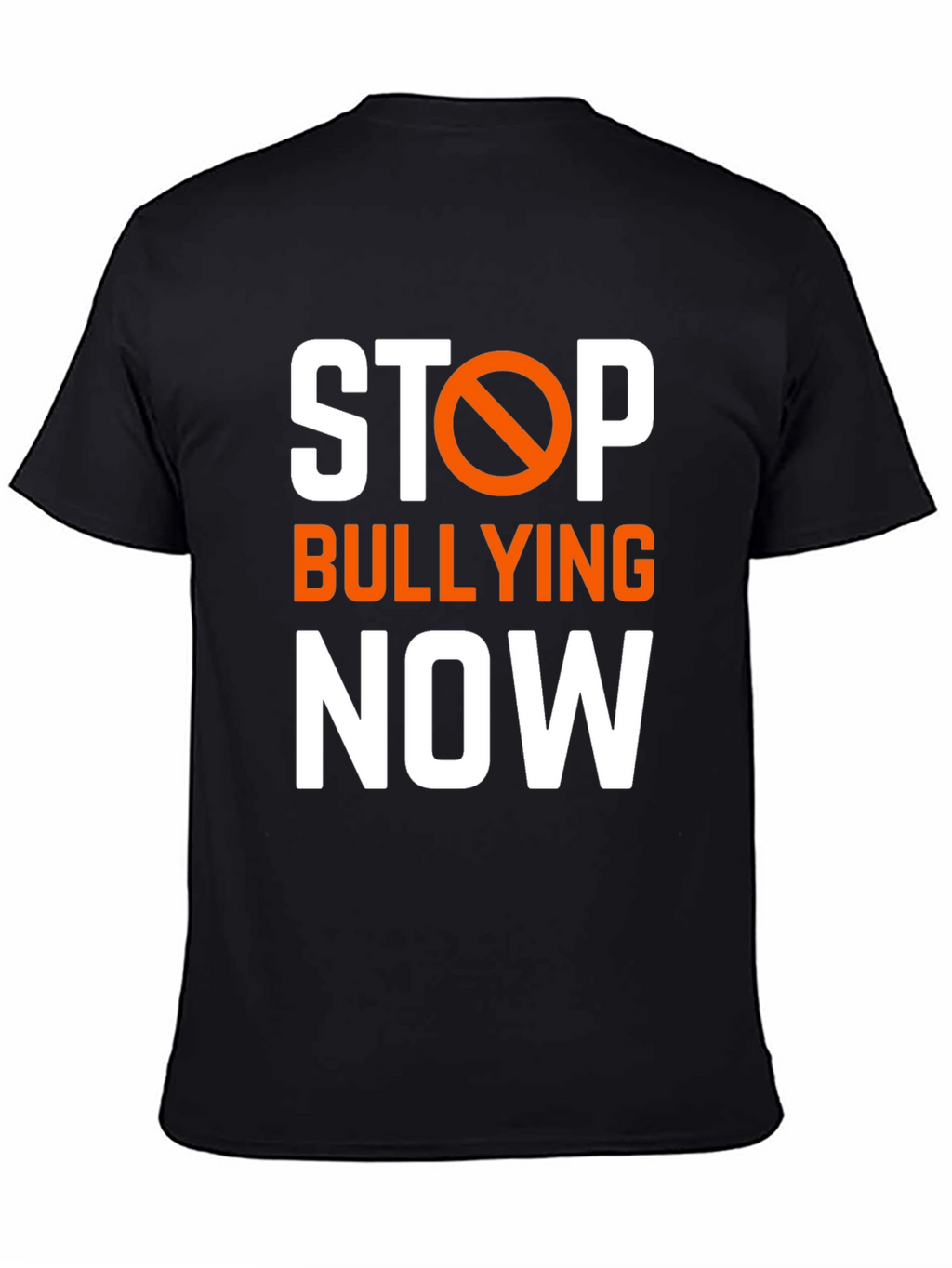 Stop Bullying Now Graphic Tee - Black Cotton T-Shirt