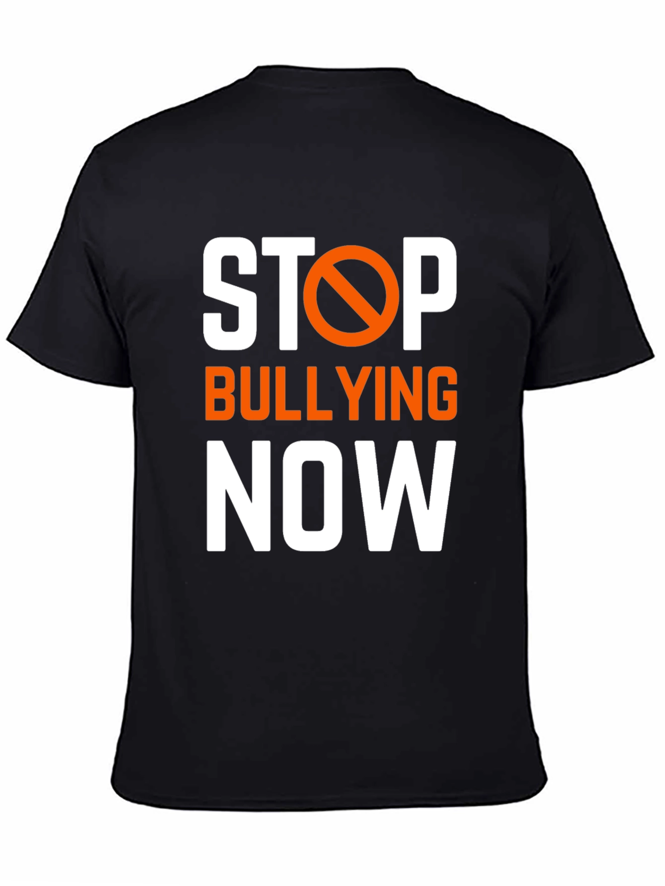 Stop Bullying Now Graphic Tee - Black Cotton T-Shirt