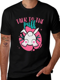 Talk To The Puff Easter Bunny Tail T-Shirt