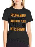 Programmer Caffeine To Software Graphic T-Shirt