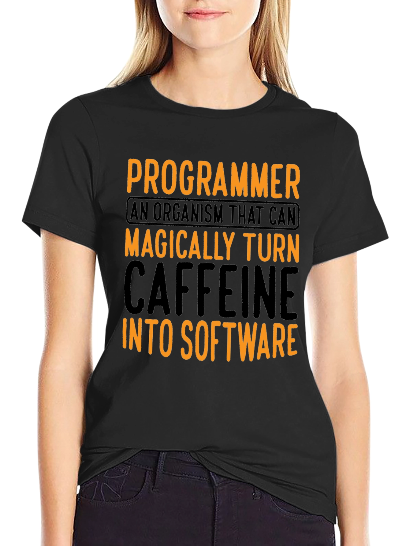 Programmer Caffeine To Software Graphic T-Shirt