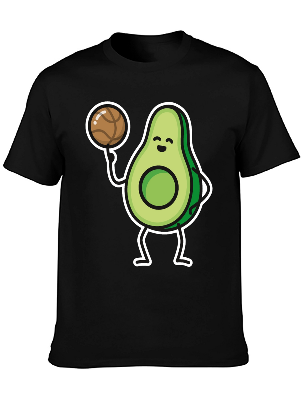 Avocado Basketball Player Graphic T-Shirt