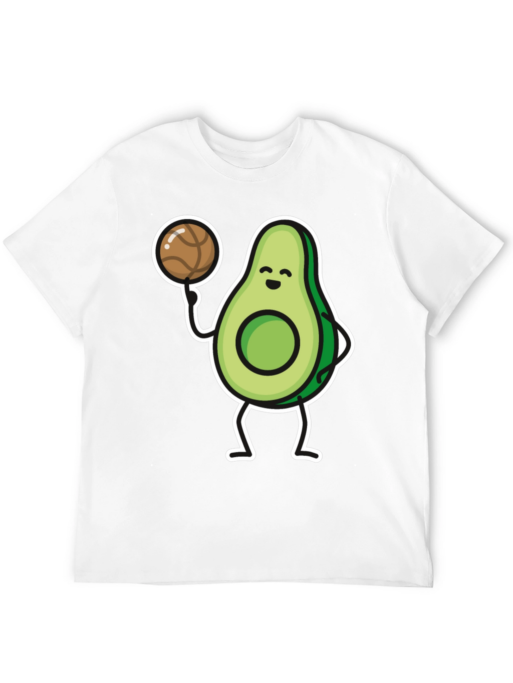 Avocado Basketball Player Graphic T-Shirt