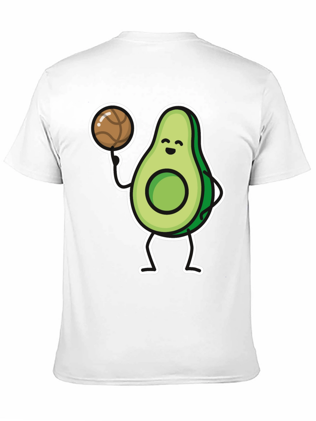Avocado Basketball Player Graphic T-Shirt