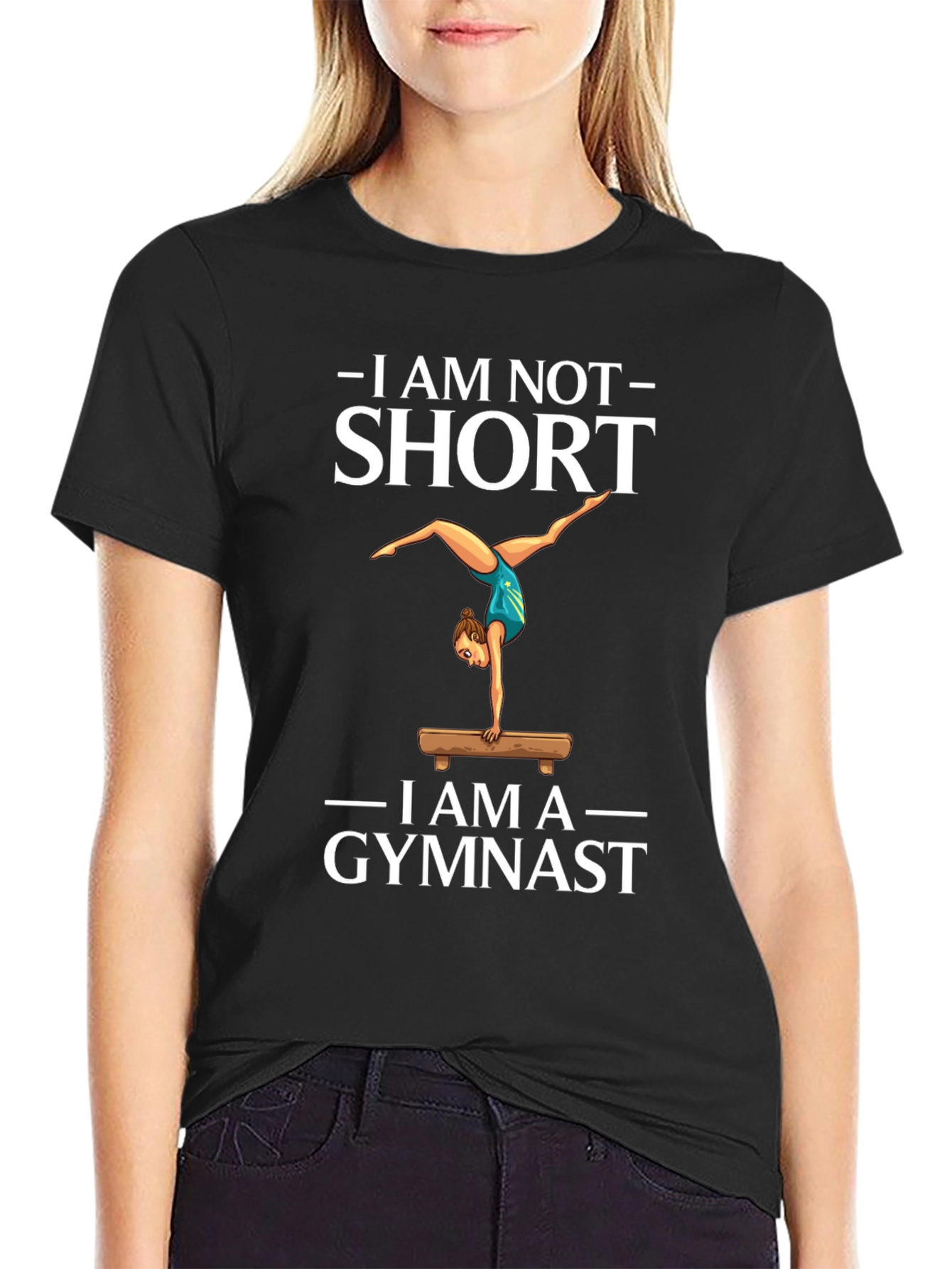 I Am Not Short I Am A Gymnast T-Shirt