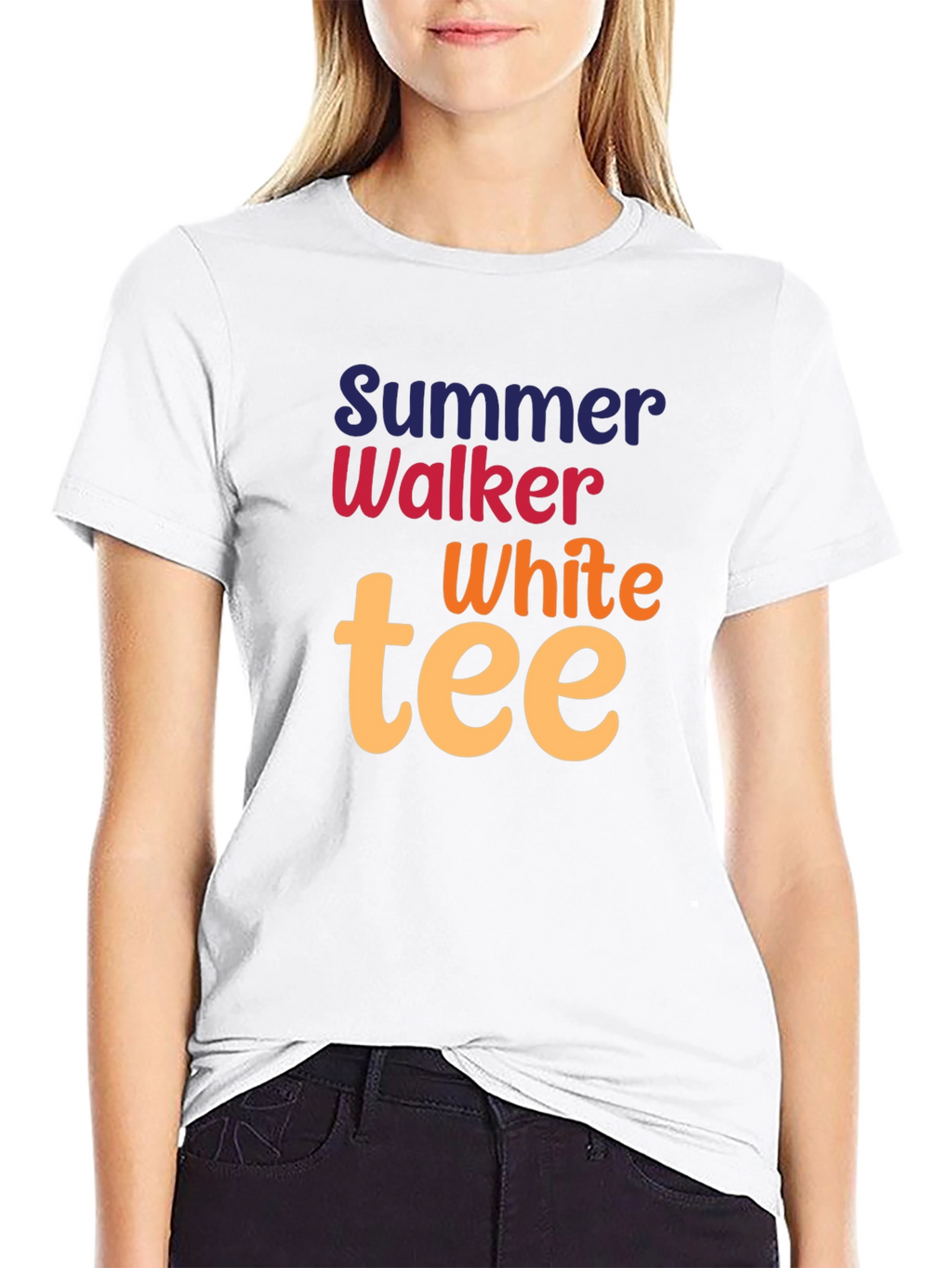Summer Walker White Tee Black Graphic T-Shirt