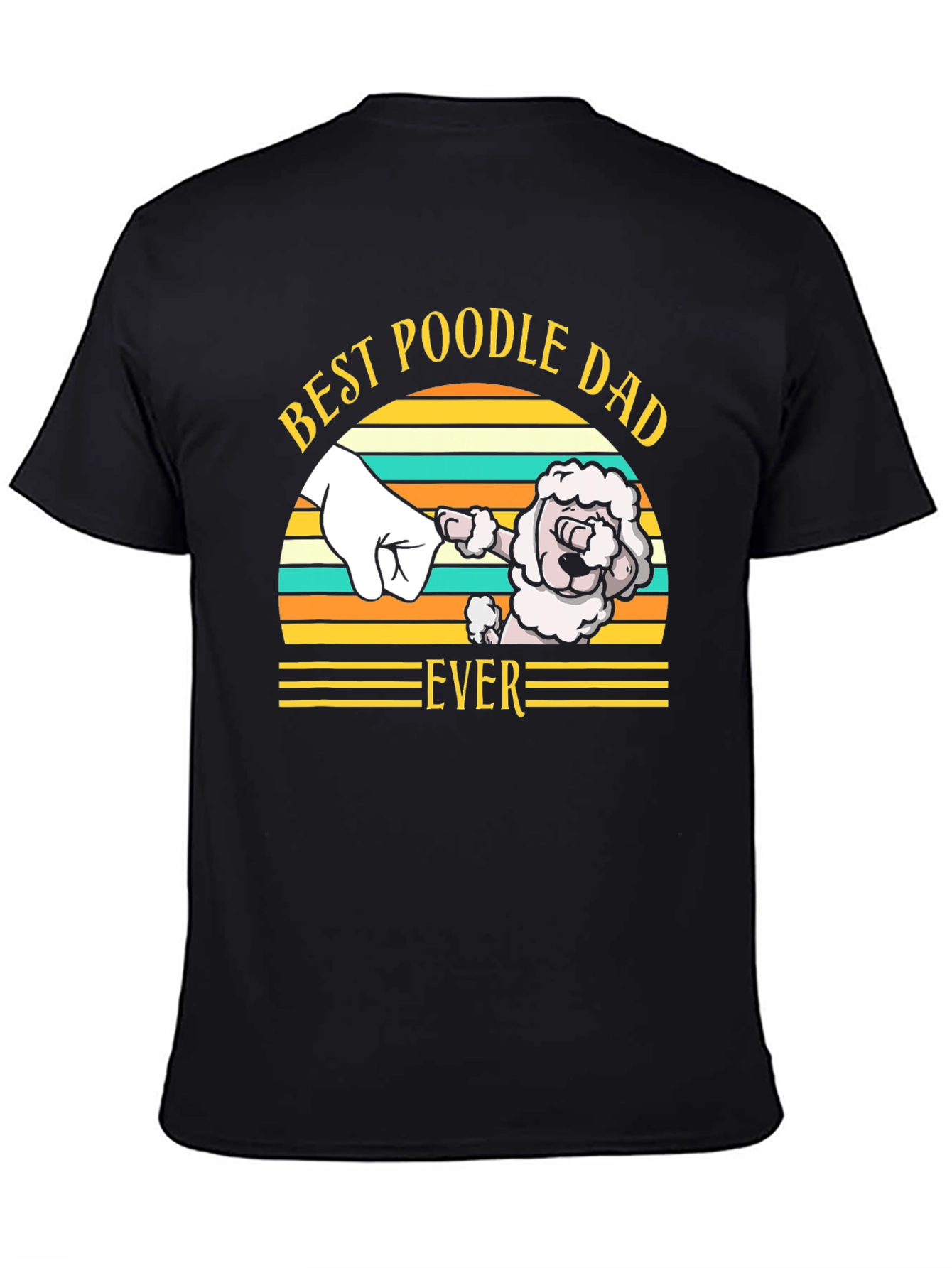 Best Poodle Dad Ever T-Shirt Dog Lover Tee