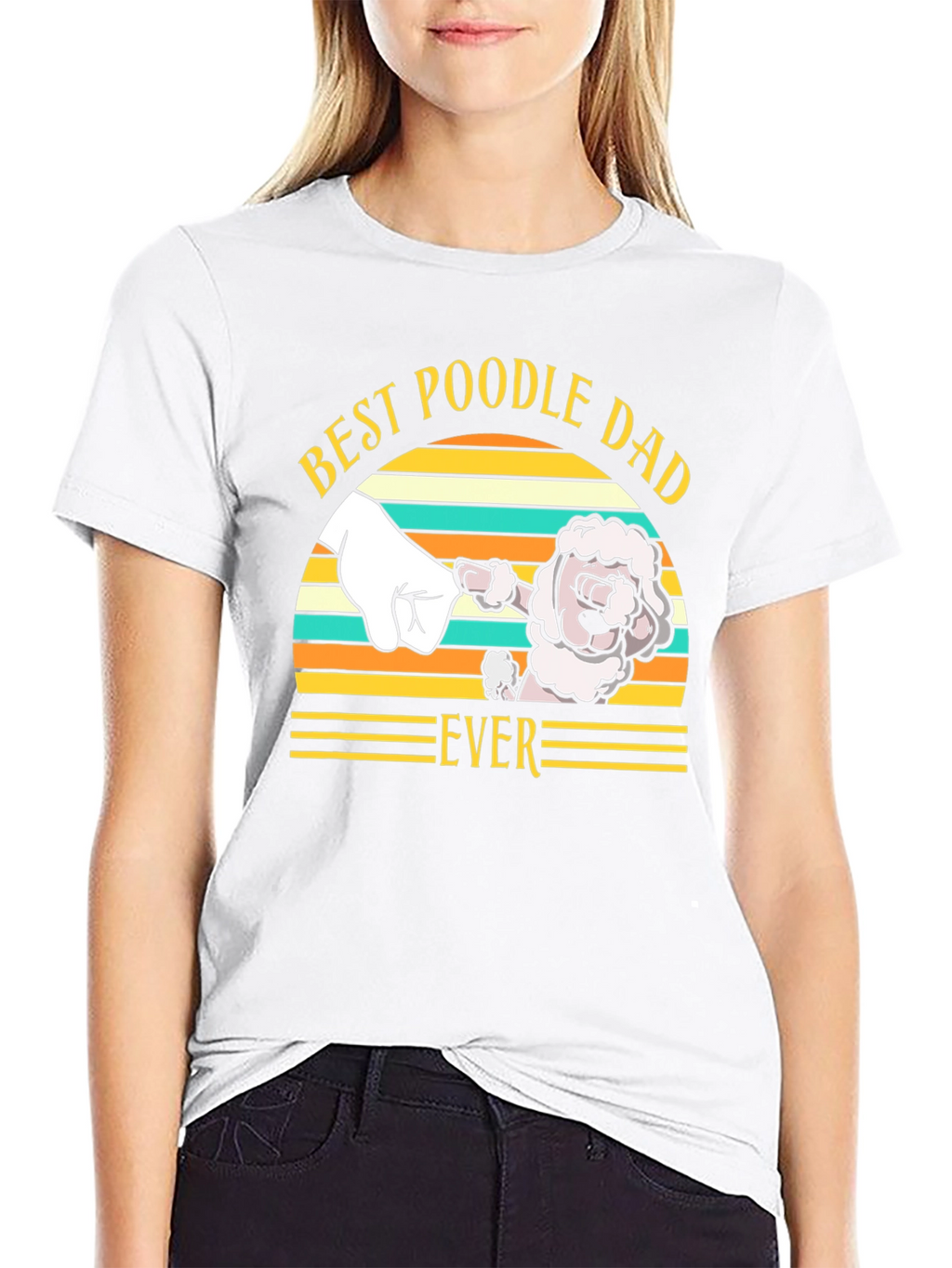Best Poodle Dad Ever T-Shirt Dog Lover Tee
