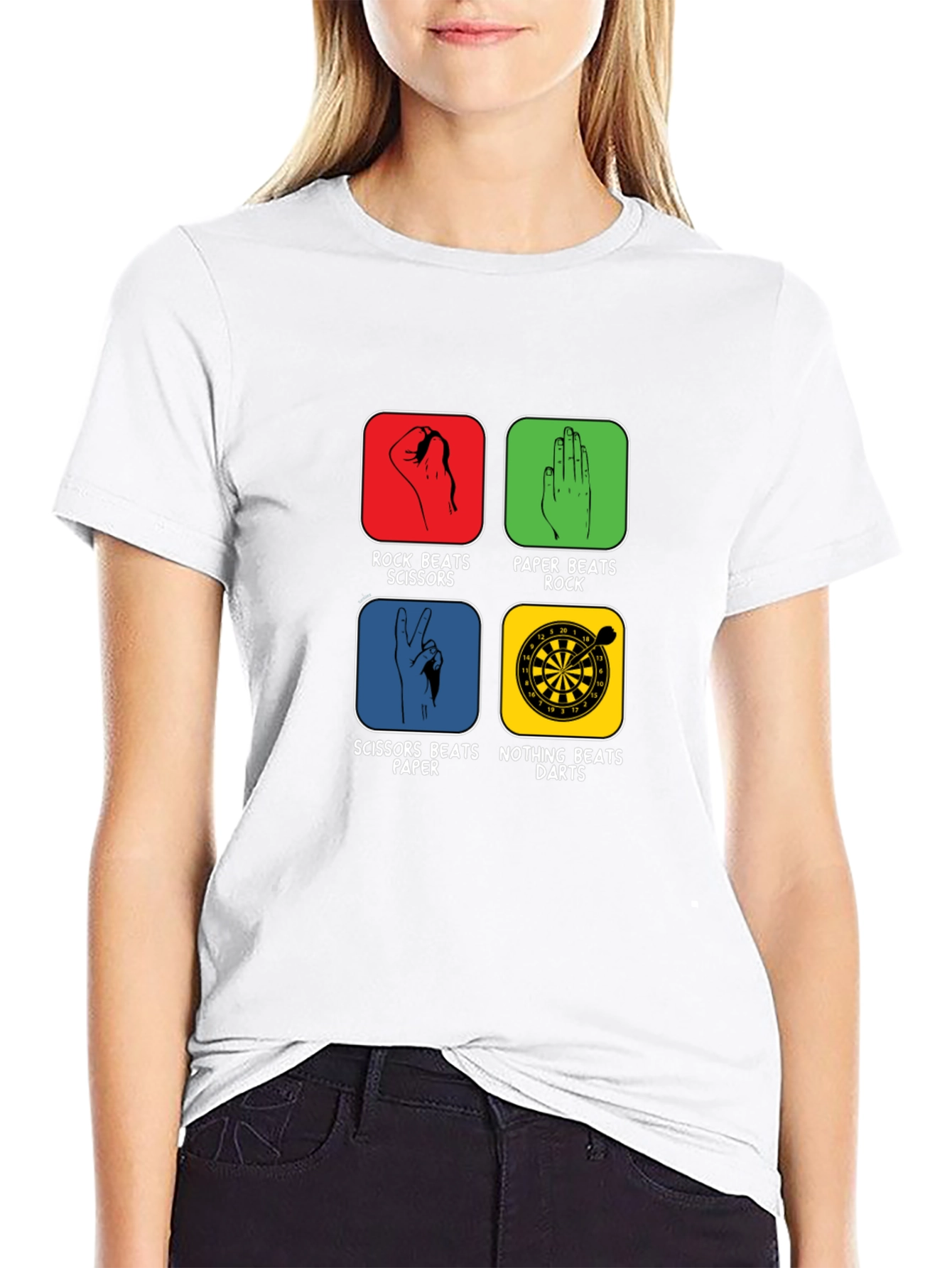 Rock Paper Scissors Darts Graphic Tee
