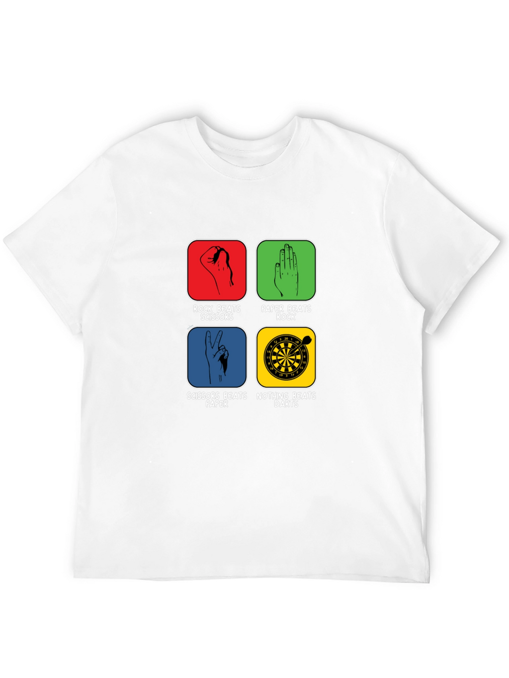 Rock Paper Scissors Darts Graphic Tee