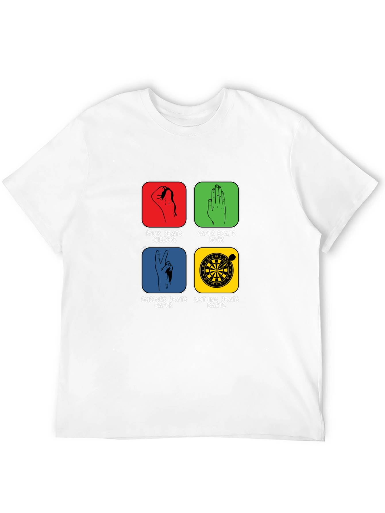 Rock Paper Scissors Darts Graphic Tee