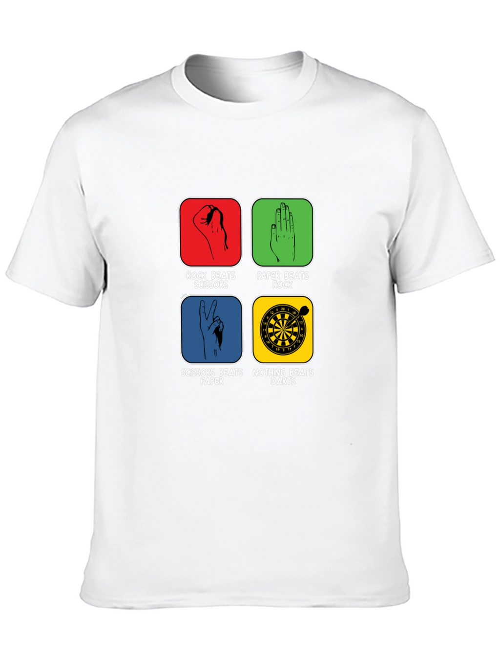 Rock Paper Scissors Darts Graphic Tee