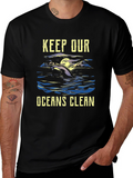Keep Our Oceans Clean Graphic T-Shirt
